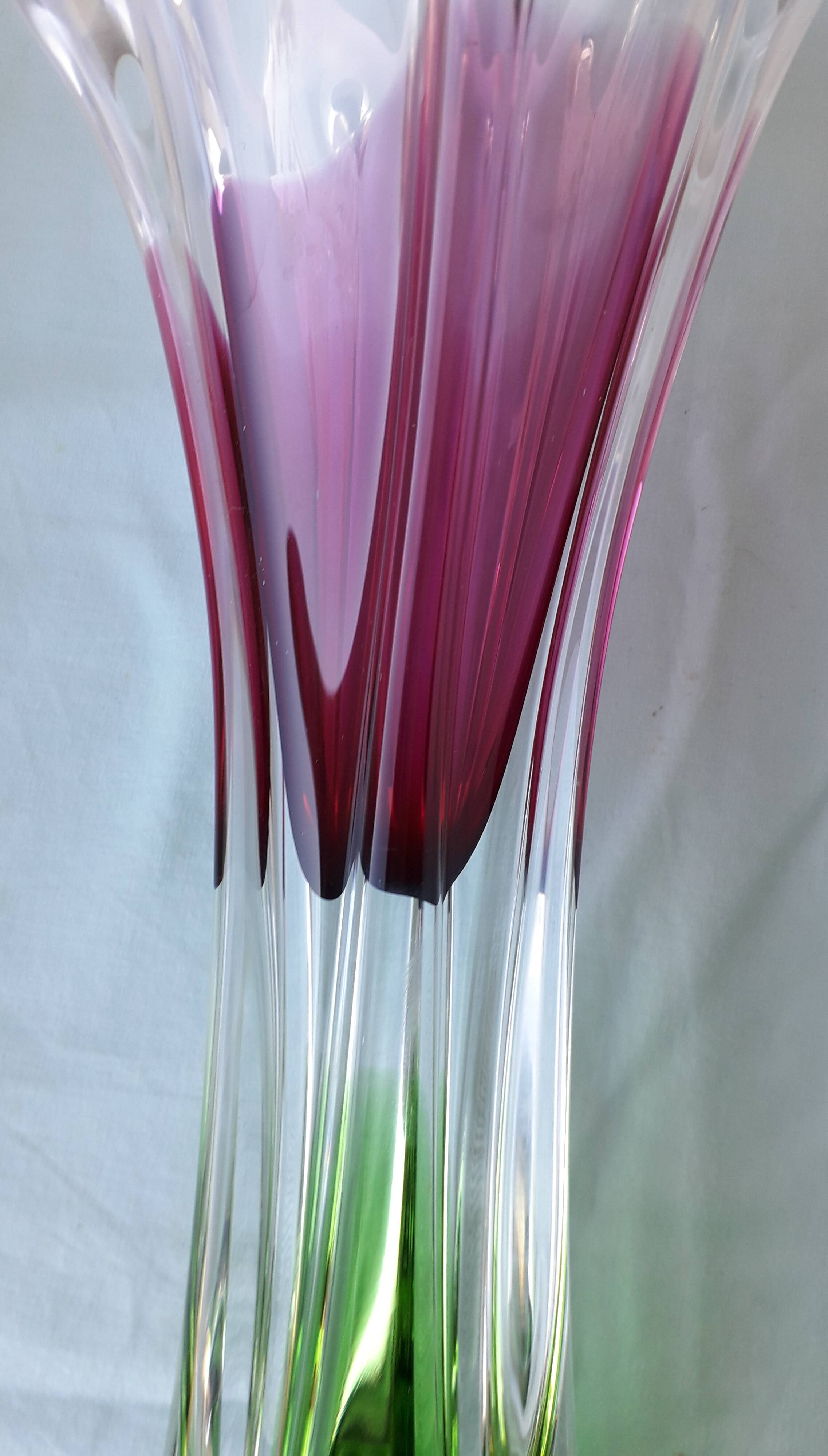 Vase en cristal Joseph Hospodka