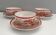 Three tea or coffee cups made of vintage japanese porcelain
