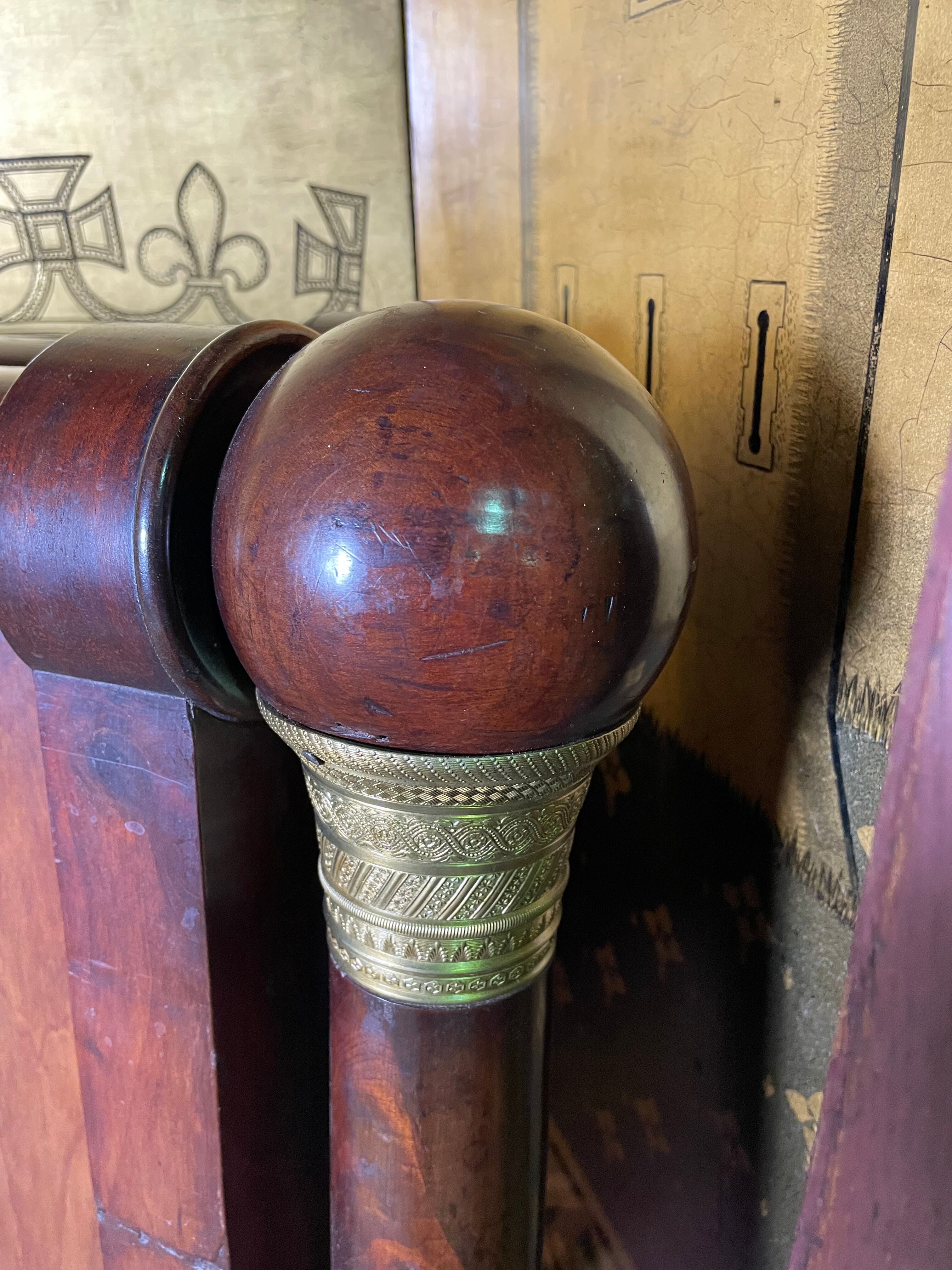 Mahogany bed Empire era