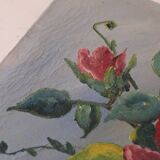 Painting bouquet of flowers, still life, signed Louis Andrey, oil on canvas, mid-twentieth