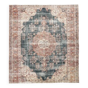 8x10 Navy Blue Antique Persian Rug, 257x299Cm