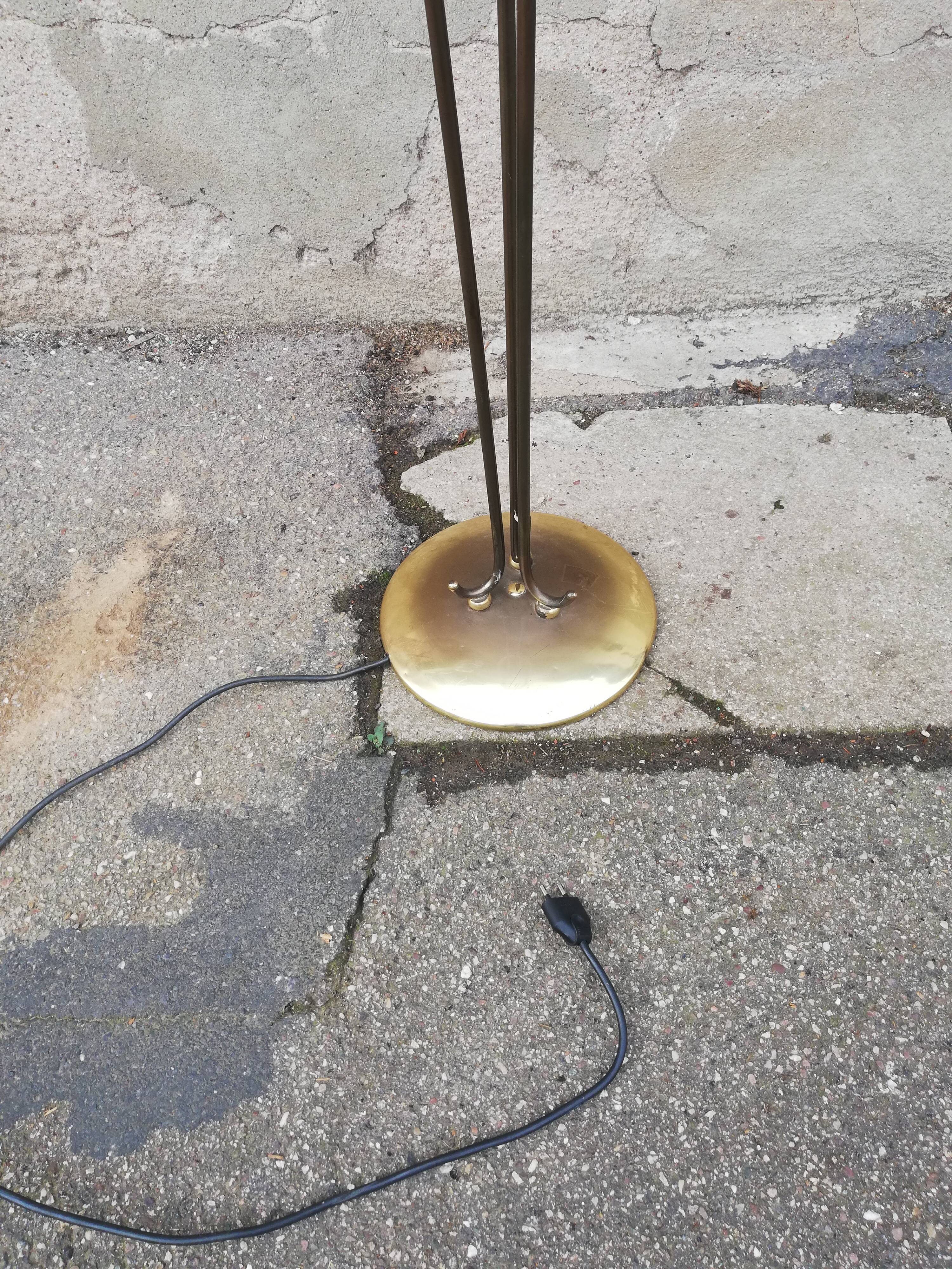 Vintage brass floor lamp