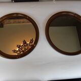 Pair of Guzzini mirrors - 56cm