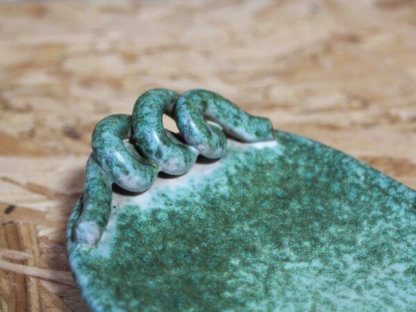 Vide poche en céramique émaillé Marcel Noverraz Poterie de la Chapelle