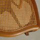 Paire de chaises en bois et cannage style Louis XV