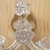 Glass wall lamp and tassels