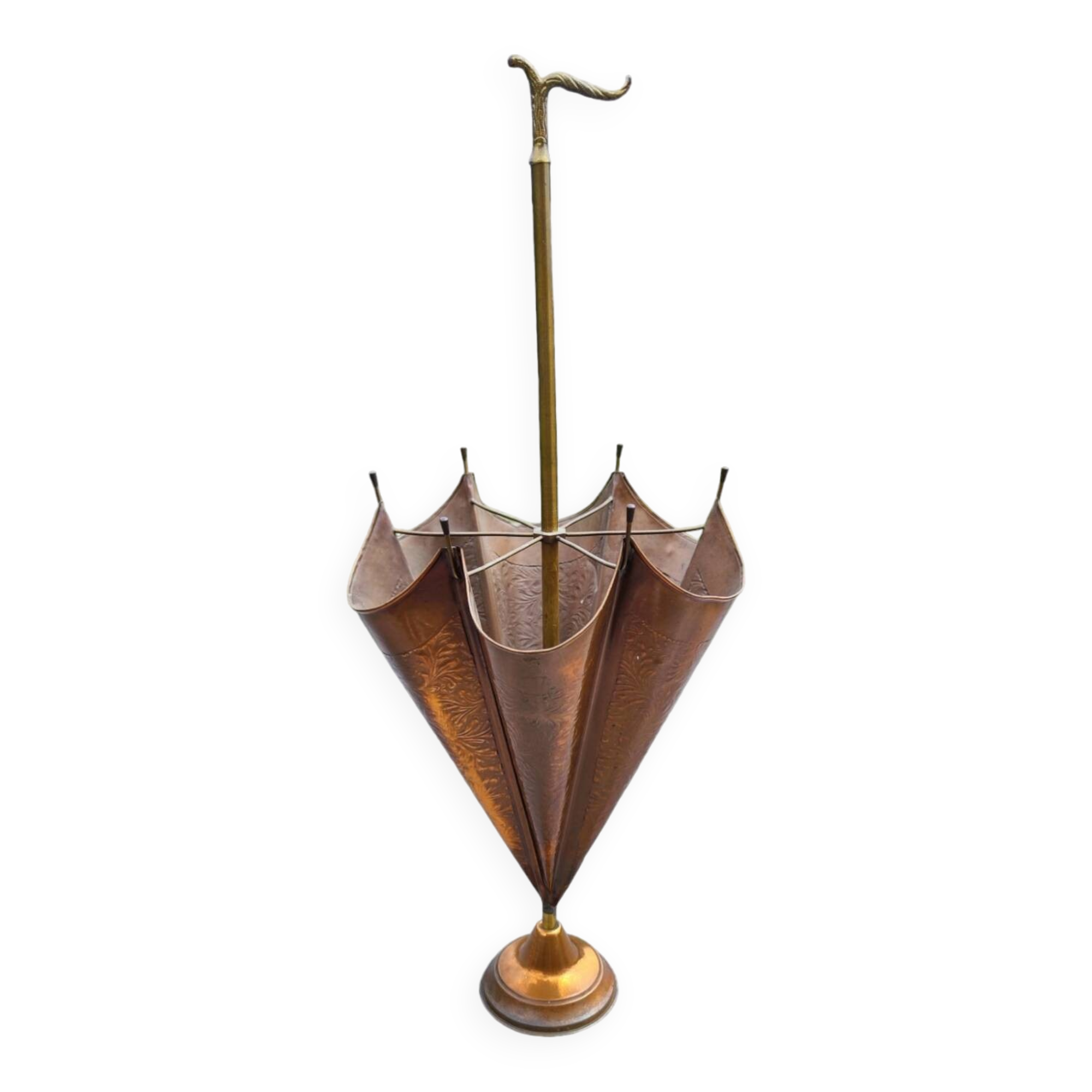Copper umbrella stand