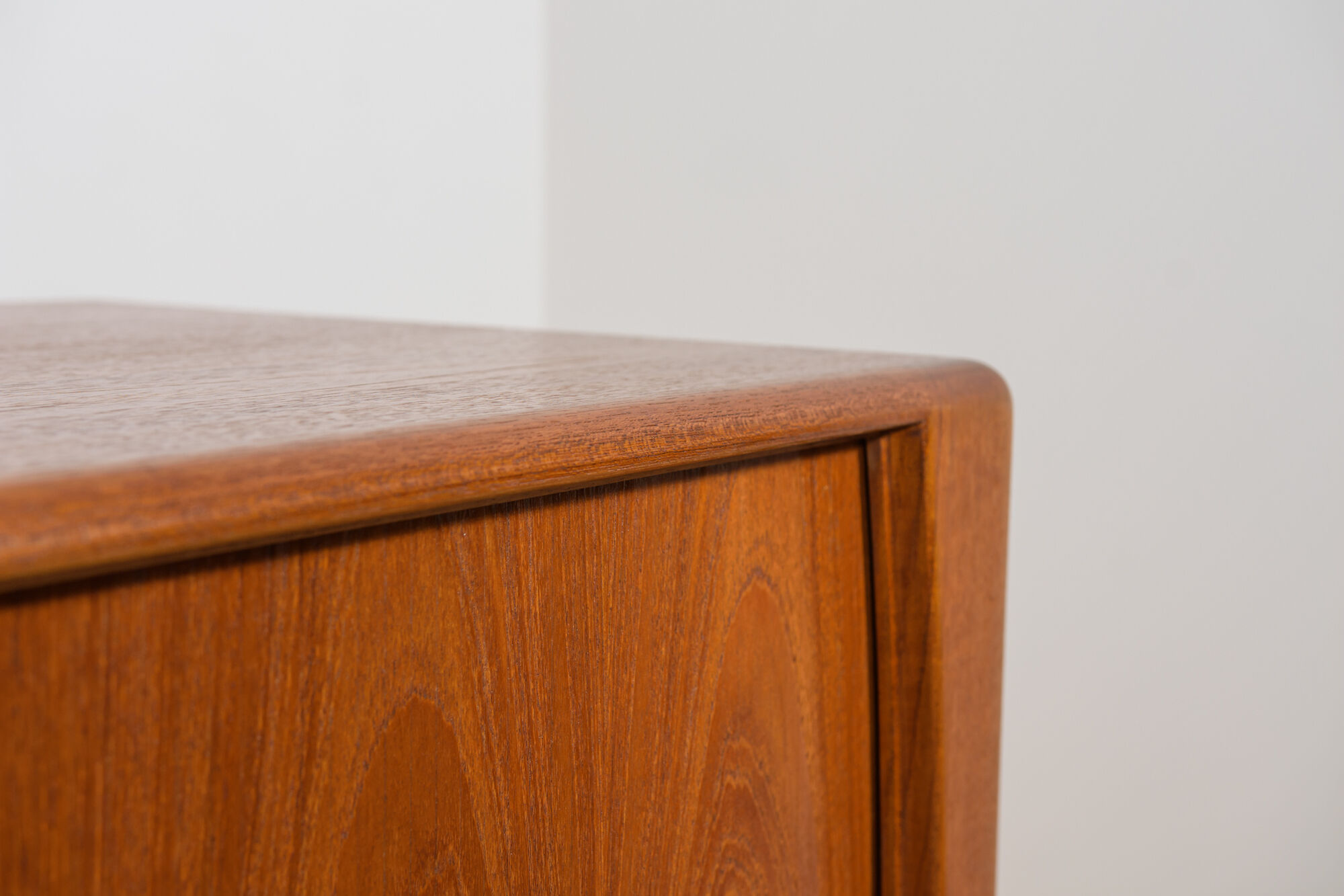 Mid-Century Large Teak Tambour Door Sideboard, Denmark, 1960s