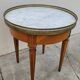 Antique Louis xvi style white marble hot water bottle coffee table