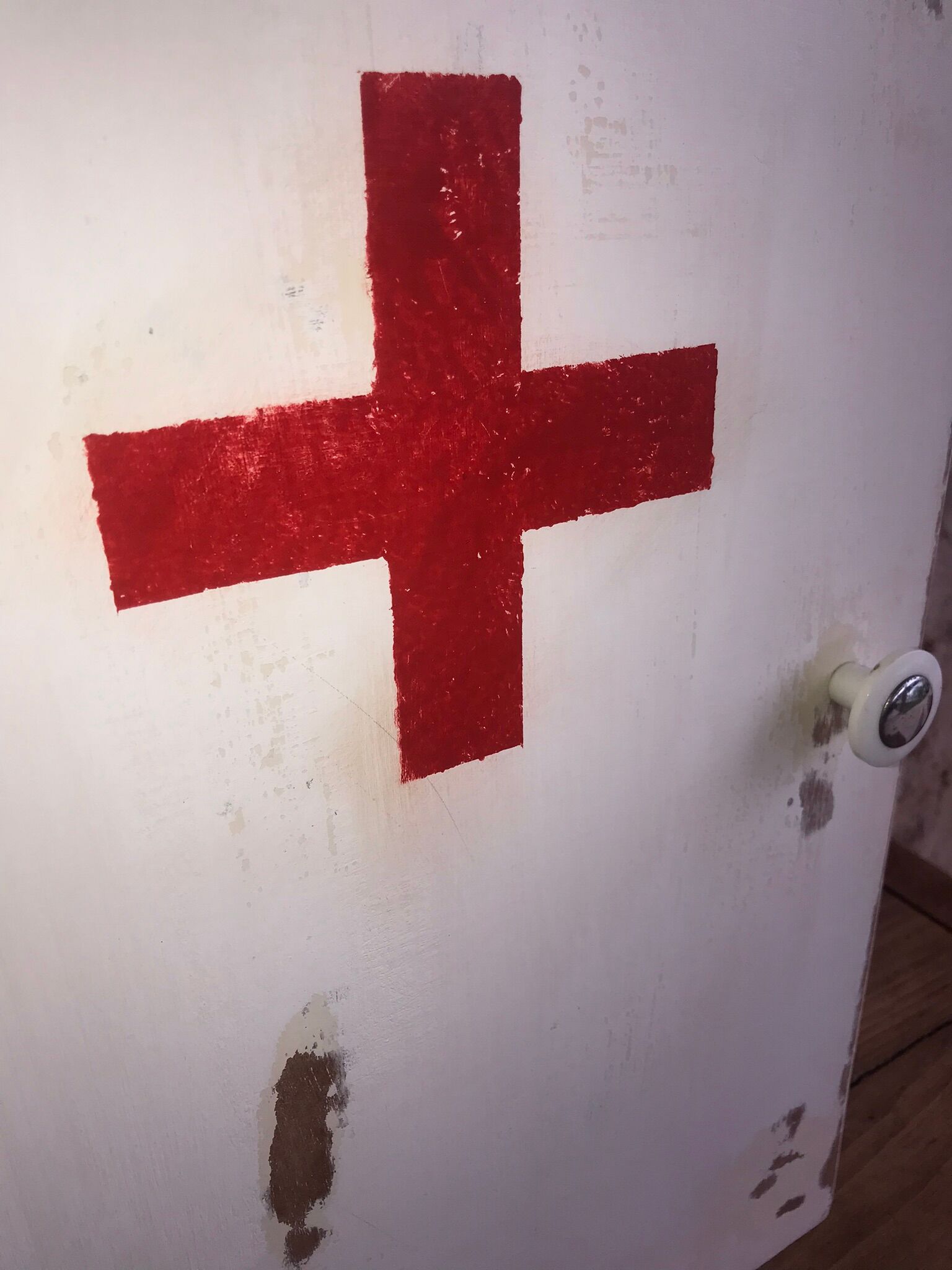 Wooden medicine cabinet