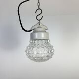 Vintage White Porcelain Pendant Light, 1970s