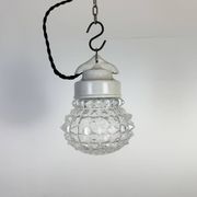 Vintage White Porcelain Pendant Light, 1970s