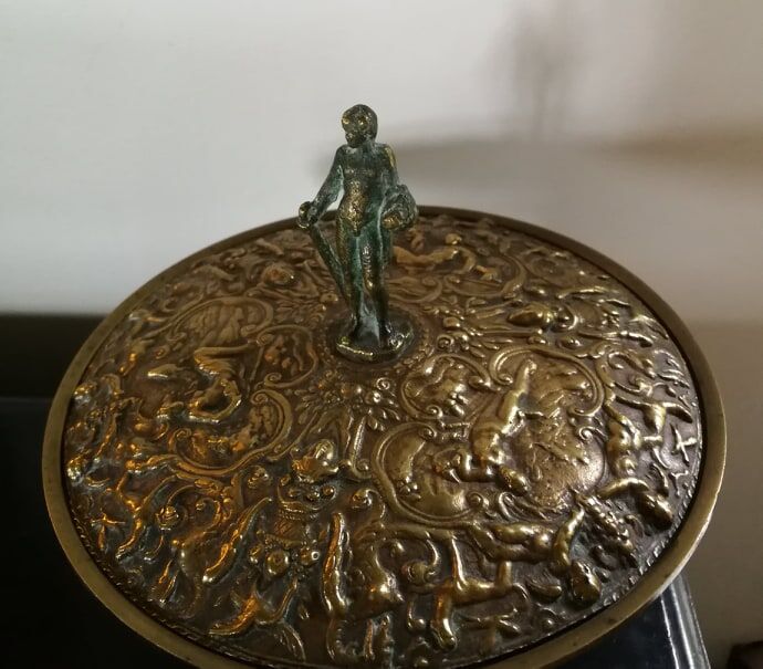 Bronze trinket bowl 19th