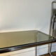 Vintage smoked glass side table