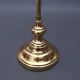 Tommaso Barbi polished brass table lamp vintage shell 1950