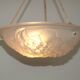 French Art Deco Ceiling Light ROS Degue Frosted Molded Glass Plafonnier