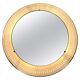 Metal mirror lit by Hillebrand, Germany, 1950s