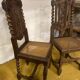 Duo de chaises bois sculpté