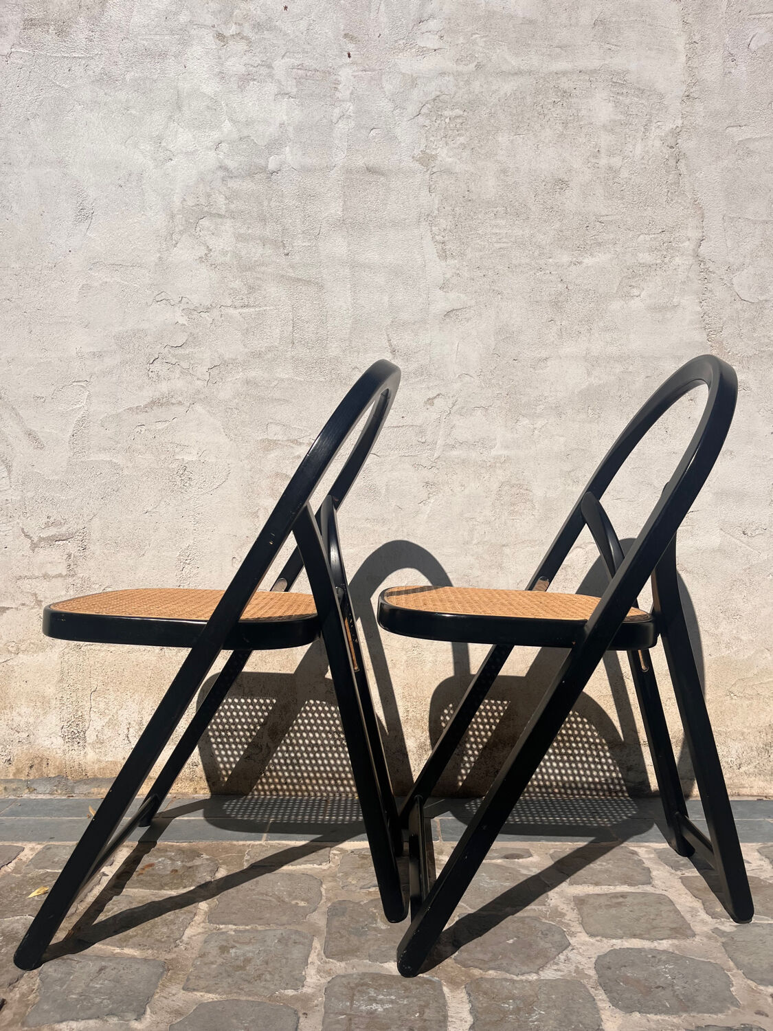Italian folding chairs 1970