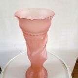 Vase main rose art déco
