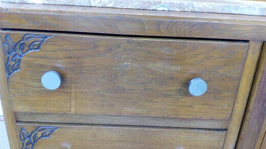 Commode avec miroir