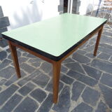 Solid oak and formica extension table