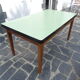 Solid oak and formica extension table