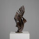 Abstract constructivist iron sculpture, signed CH, Netherlands, 1960s – I