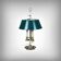 Brass bouillotte lamp, Empire style – late 19th century