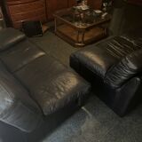 Leather sofa set