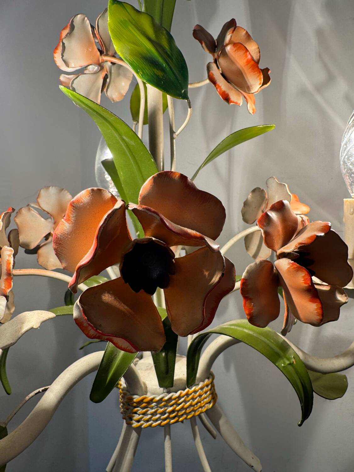 70s floral chandelier