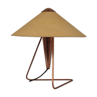 Helena Frantova copper metal lamp and parchment lampshade To be put down or applied