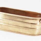 Old brass planter