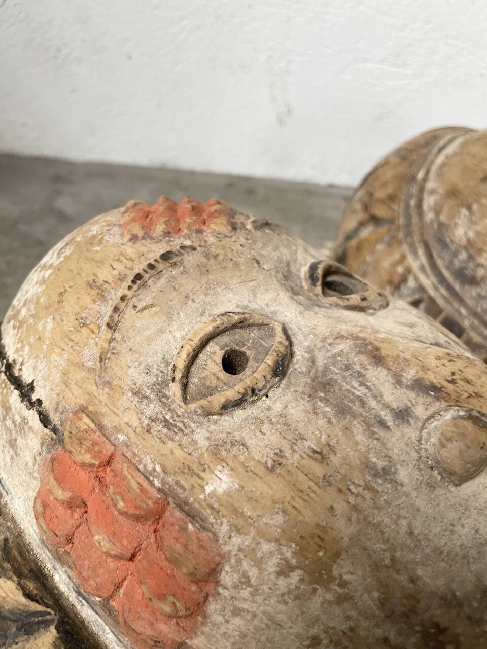 Pair of African Fang and Punu masks from Gabon