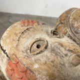 Pair of African Fang and Punu masks from Gabon