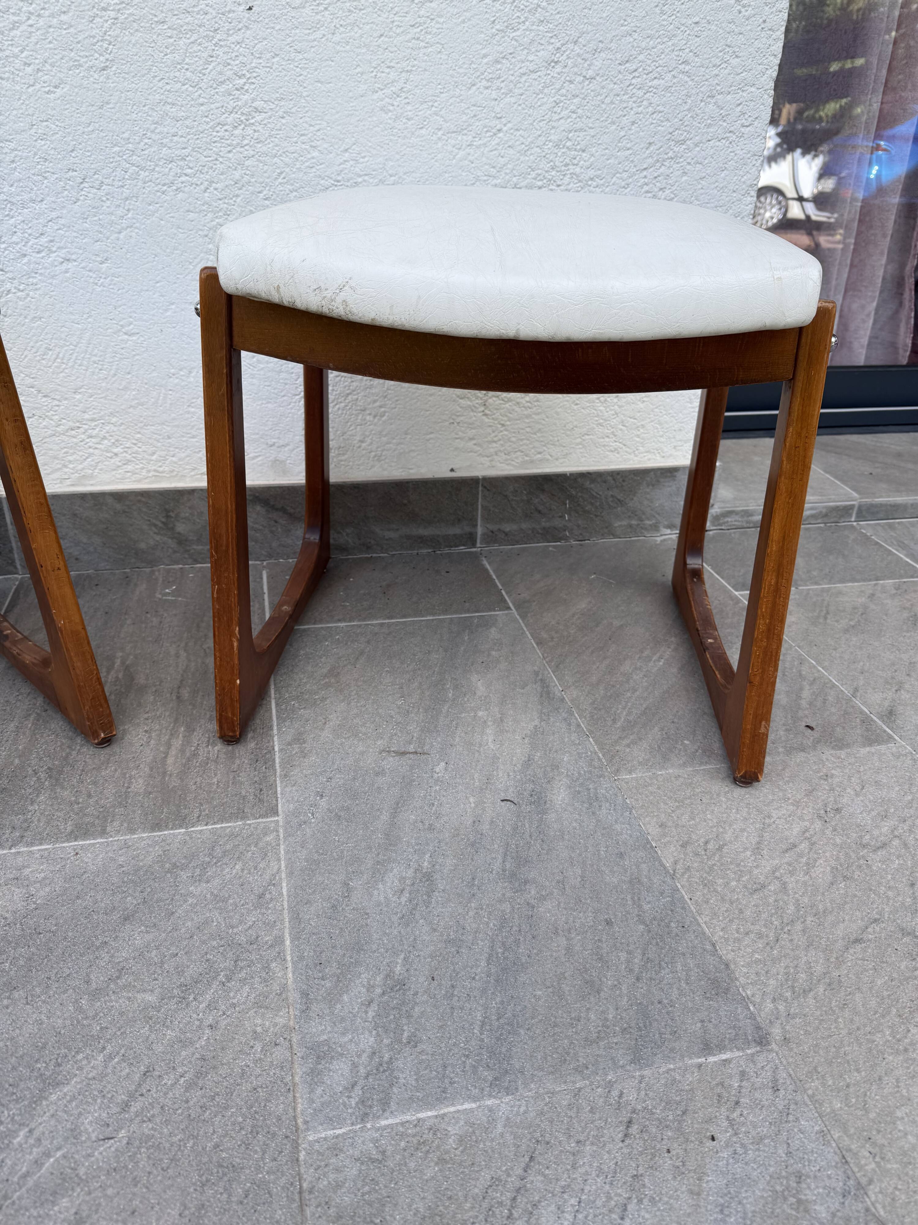 70s Scandinavian style stool or ottoman