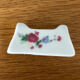7 portes couteaux vintage en porcelaine décor floral