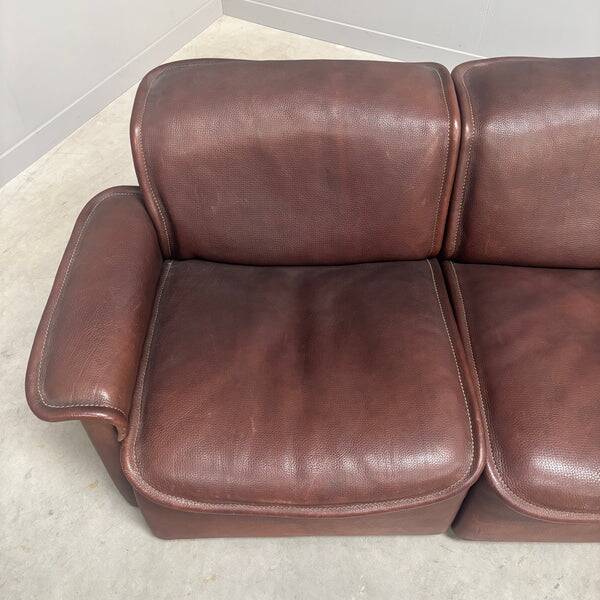 De Sede DS12 3 seat sofa, Switzerland 1970s