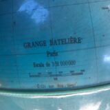Luminous terrestrial globe Grange Batlière 1975