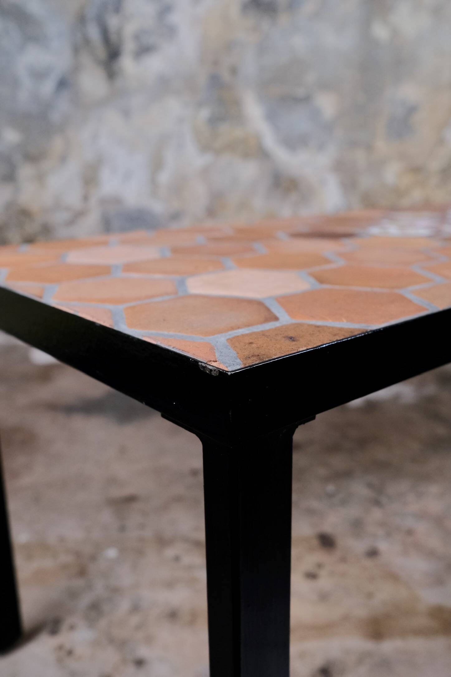 Rectangular ceramic coffee table by Roger Capron, Vallauris, 1960s