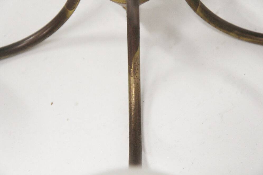 Scandinavian metal and glass pendant light, Sweden, 1950