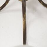 Scandinavian metal and glass pendant light, Sweden, 1950