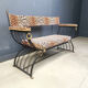 Banc curule de style Maison Jansen, années 1960