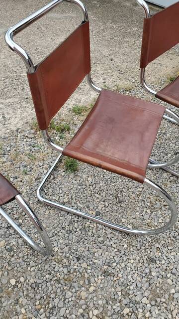 4 MR10 Mies Van der Rohe chairs