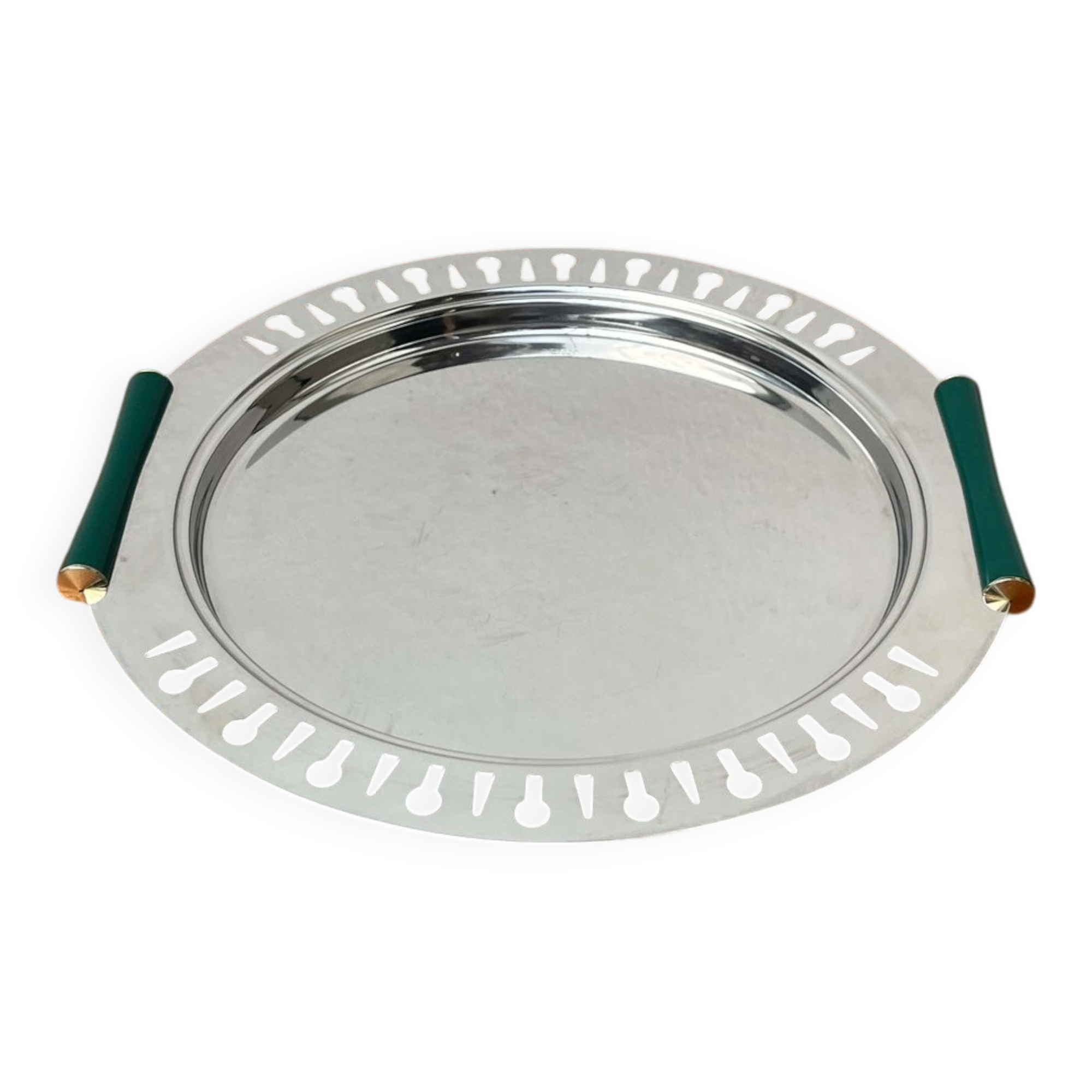 Postmodern Metal Tray from Inoxbeck, Italy, 1980s