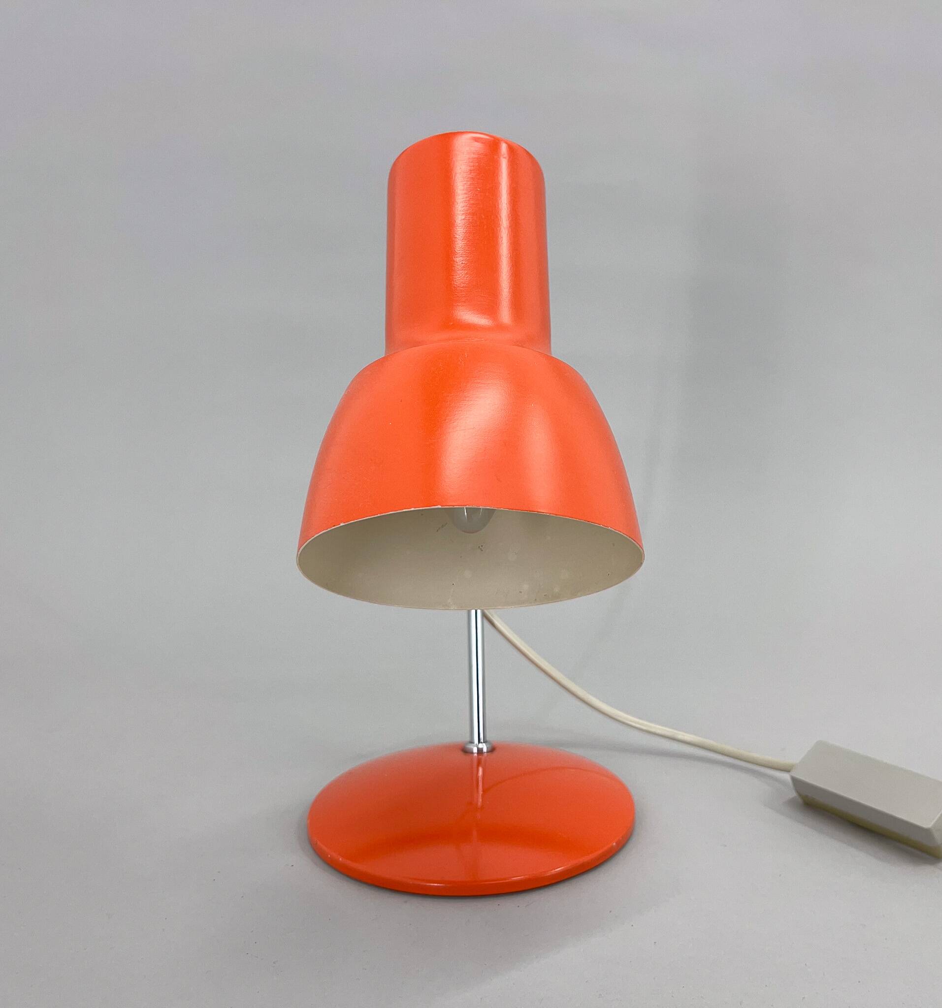 Mid-century Metal & Chrome Table Lamp, Czechoslovakia, 1970s