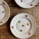 Lot de 6 assiettes à dessert vintage Moulin des Loups