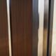 Round mahogany table, Italian design, 1970s, production: Italy