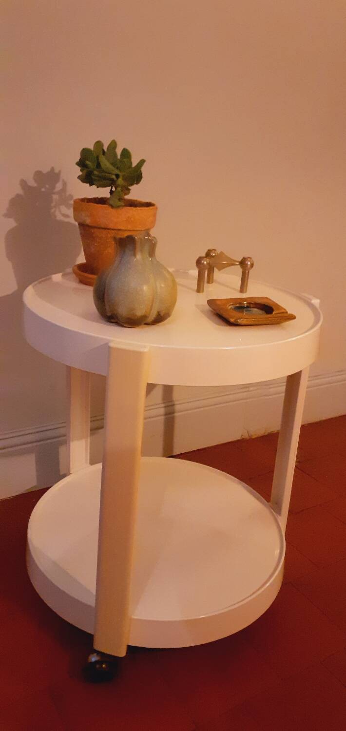 Desserte roulante année 70 design Italien, Kastilia éditeur.