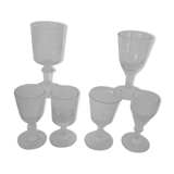 6 two verres all different bistrot alcool early 20th pv